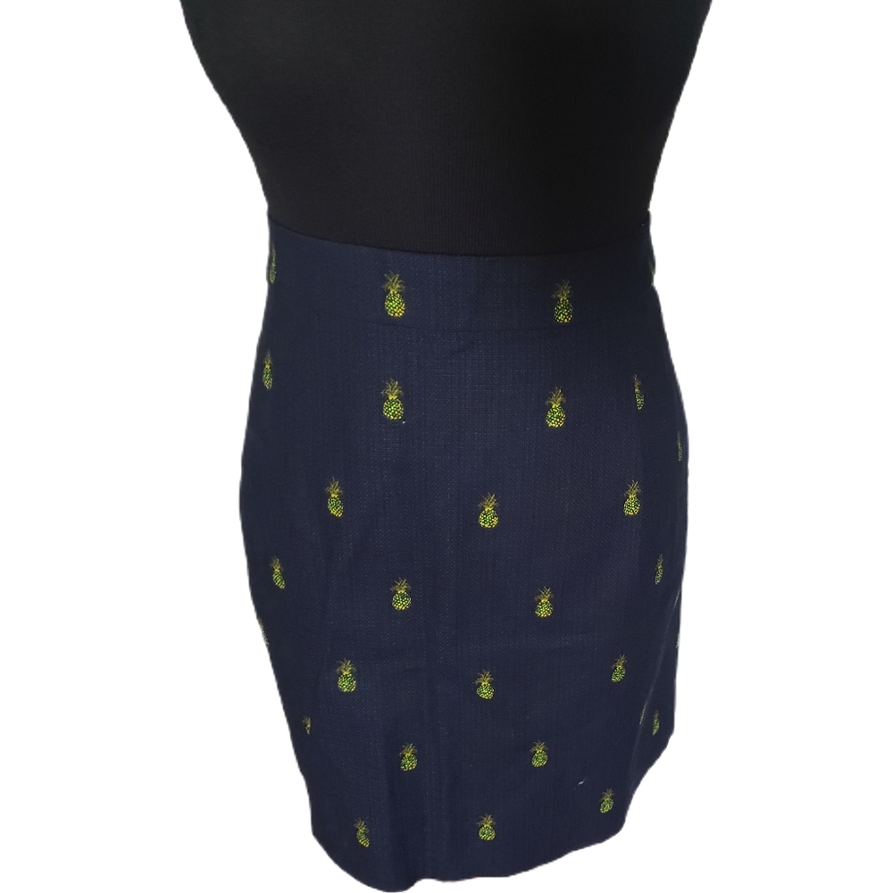 J. Crew Factory Pineapple Basket Weave  Skirt S